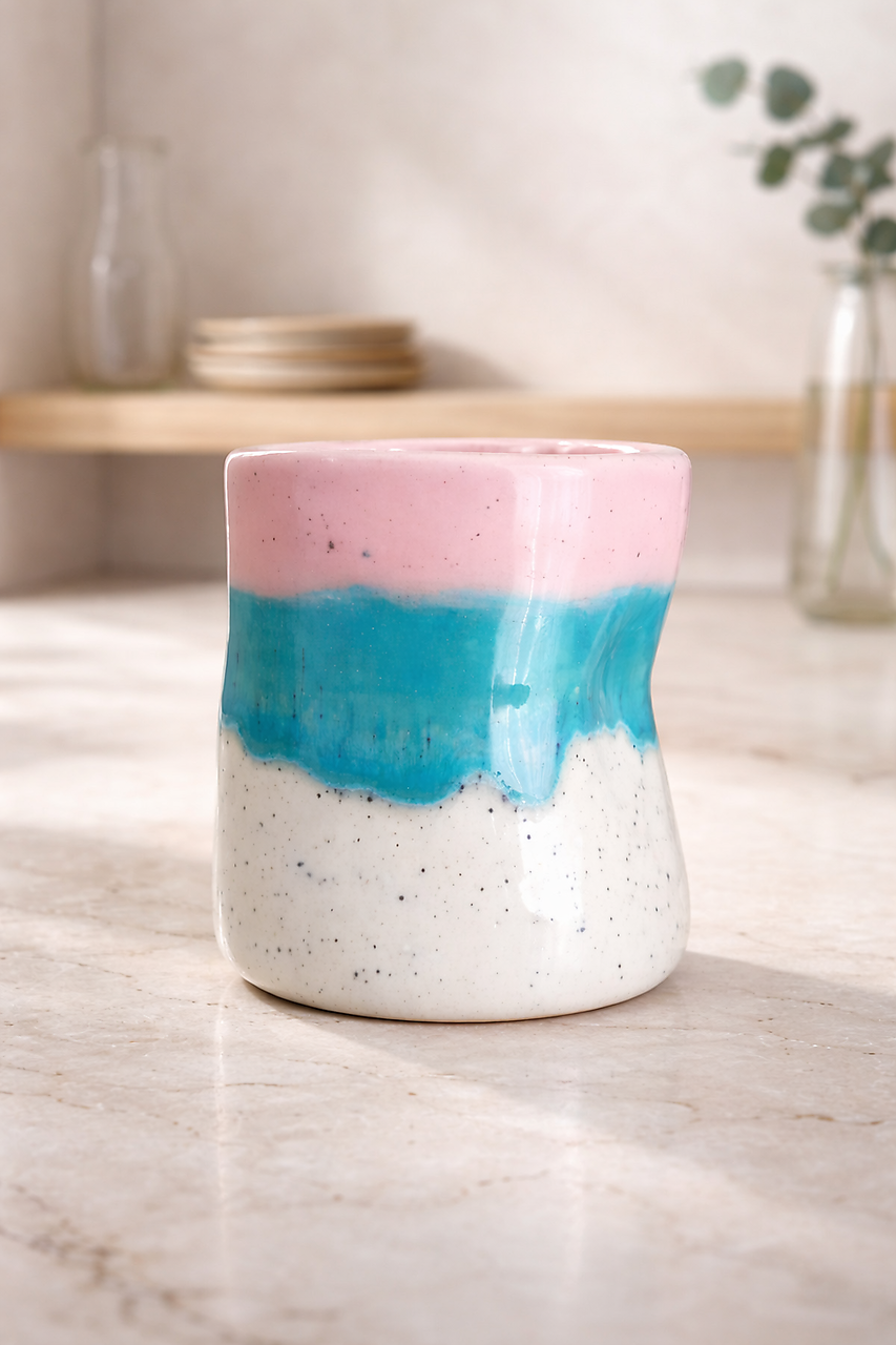 Hand-Crafted Ceramic Mug "Love in Every Sip"